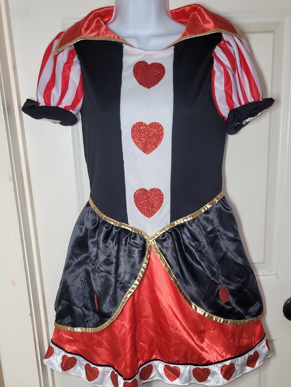 Disney Alice In Wonderland Queen Of  Hearts Costume Sz 14/16